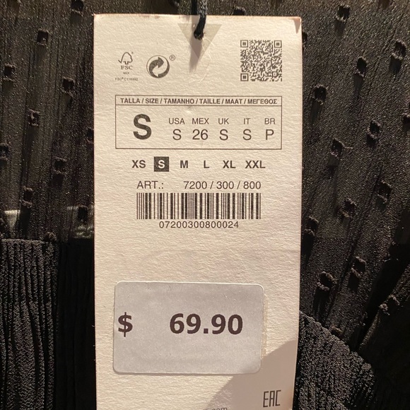 ZARA Dress - black with long sleeve! - Picture 2 of 3